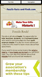 Mobile Screenshot of fossils-facts-and-finds.com